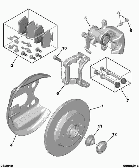 Opel 4254 46 - BRAKE PAD KIT REAR inparts.fi