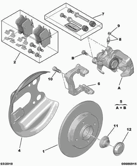 CITROËN 4254 C1 - Jarrupala, levyjarru inparts.fi