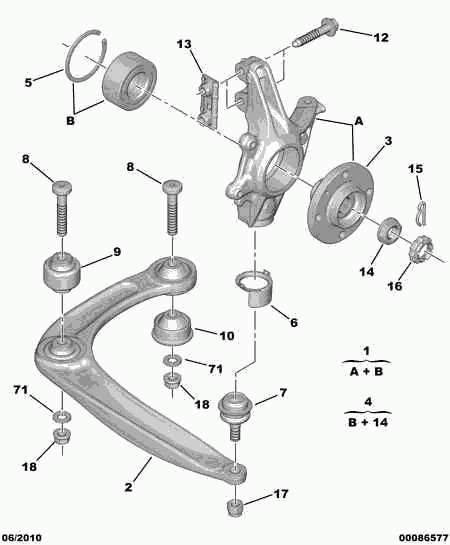 CITROËN 5132 A8 - Mutteri, pallonivel inparts.fi