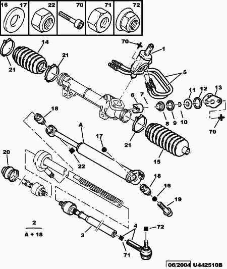 CITROËN 3812.E4 - Raidetangon pää, suora inparts.fi