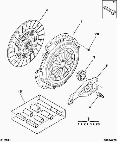 CITROËN 2055.GP - Kytkinlevy inparts.fi