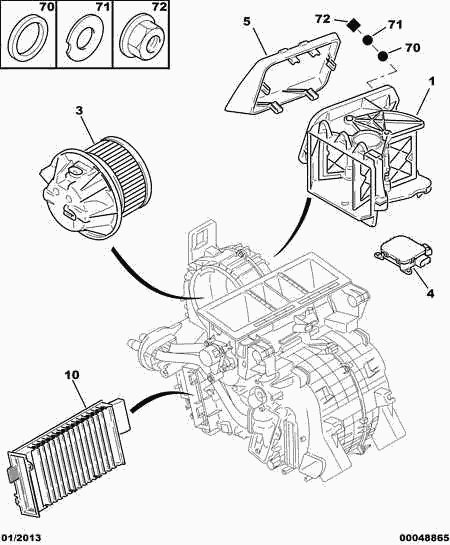 CITROËN 6441 N7 - Sisätilapuhallin inparts.fi