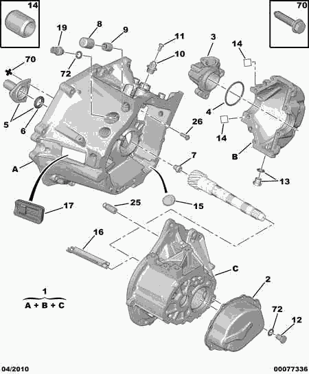 PEUGEOT 2105 35 - Ohjainhylsy, kytkin inparts.fi