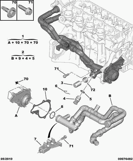 TOYOTA 1201 G8 - Vesipumppu inparts.fi