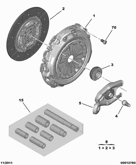 CITROËN 2052.85 - Kytkinpaketti inparts.fi