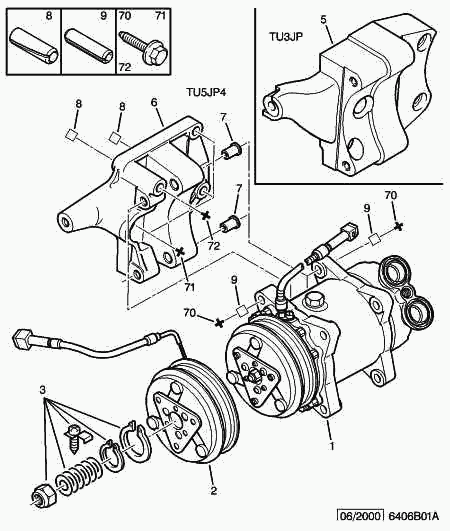 CITROËN 6453 FR - Kompressori, ilmastointilaite inparts.fi