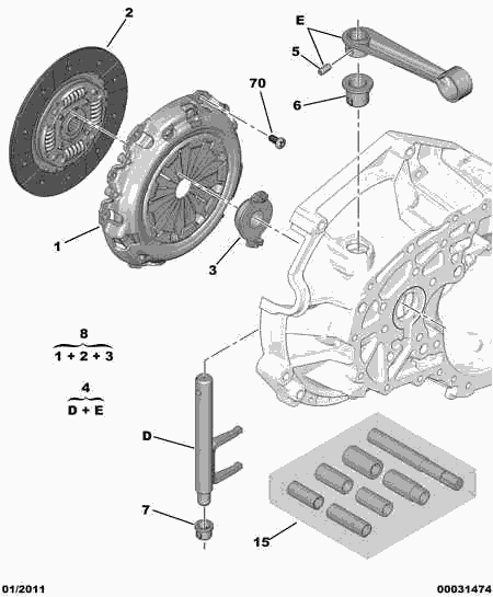 Opel 2041.64 - CLUTCH RELEASE BEARING BUFFER inparts.fi