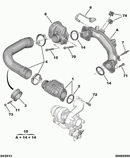 CITROËN 0345.G4 - Venttiili, ilmanohjaus-imuilma inparts.fi