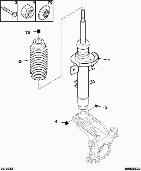 CITROËN 5202 JZ - Iskunvaimennin inparts.fi