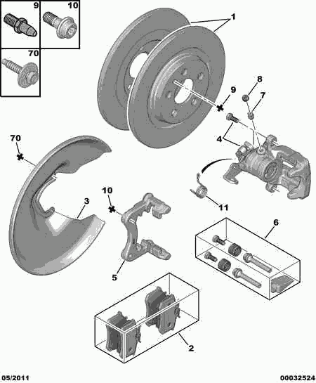 CITROËN 4246.P4 - Jarrulevy inparts.fi