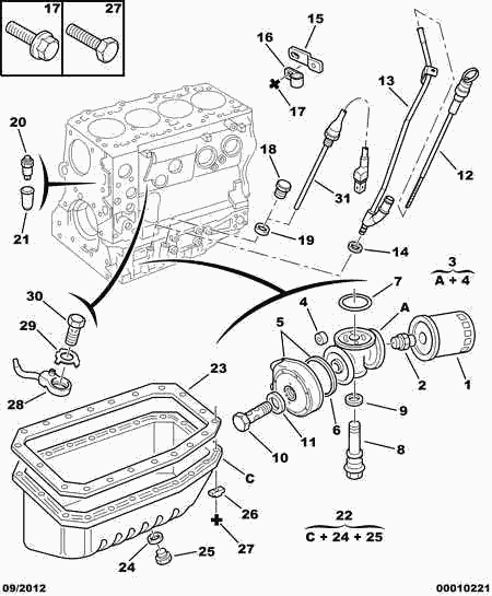 PEUGEOT 0313 32 - Tiiviste, öljynlaskutulppa inparts.fi