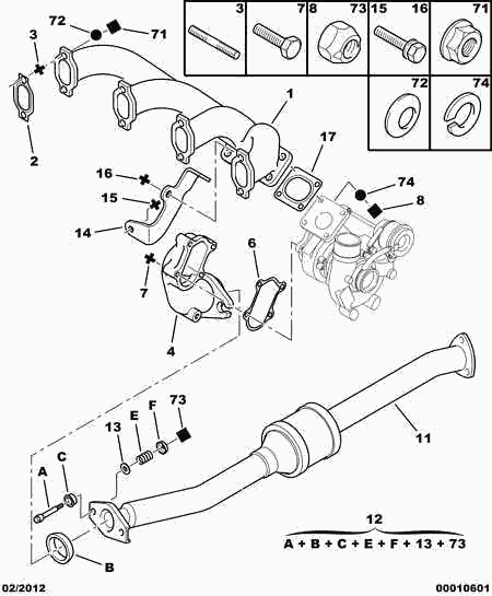 CITROËN 0349.H5 - Tiiviste, pakosarja inparts.fi