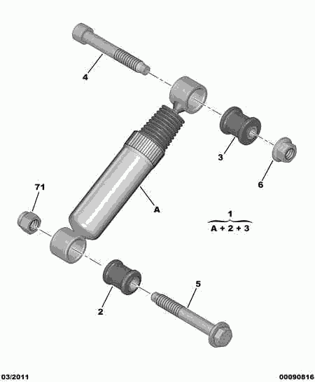 CITROËN 5206 H1 - Iskunvaimennin inparts.fi