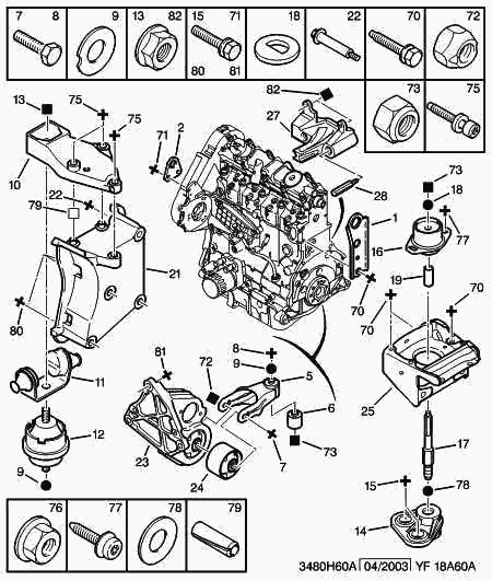 PEUGEOT (DF-PSA) 1807 N5 - Moottorin tuki inparts.fi