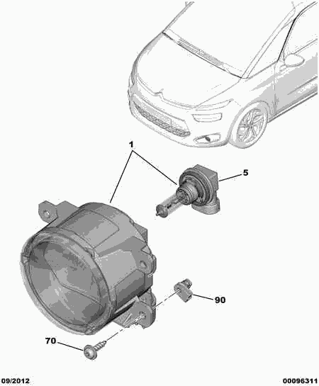 CITROËN 6208 Q3 - Sumuvalo inparts.fi