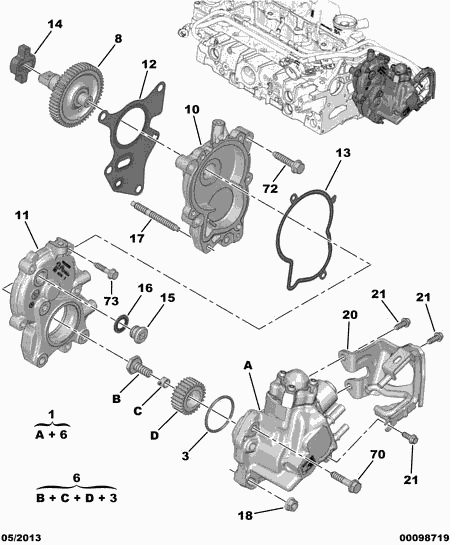 CITROËN 96 749 941 80 - Tiiviste, ruiskutuspumppu inparts.fi