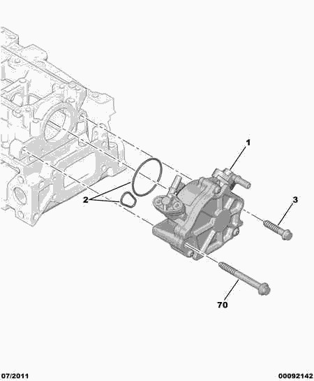 CITROËN 98 040 218 80 - Alipainepumppu, jarrujärjestelmä inparts.fi