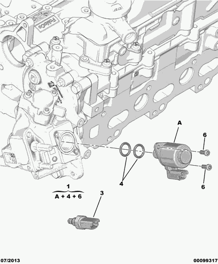 CITROËN 1933.47 - Tiivistesarja, ruuiskutuspumppu inparts.fi