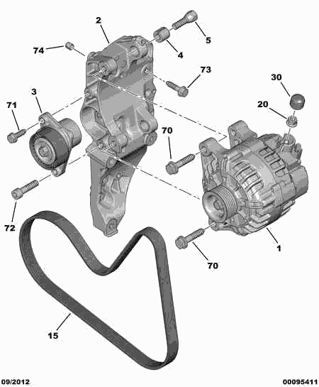 PEUGEOT (DF-PSA) 98 018 953 80 - Laturi inparts.fi