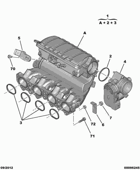 FIAT 96 393 814 80 - Tunnistin, ahtopaine inparts.fi