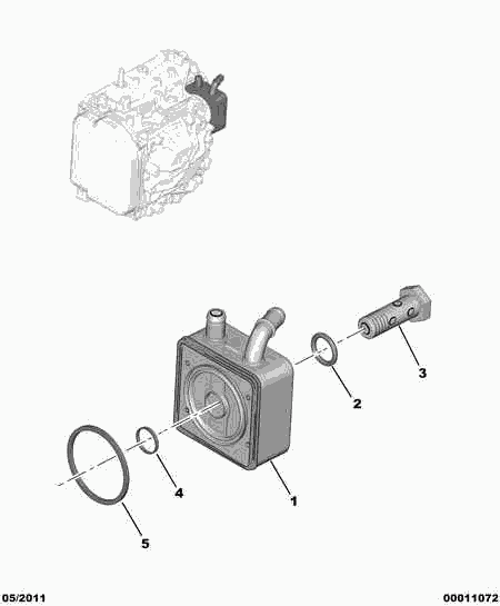 PEUGEOT 2275 54 - Moottoriöljyn jäähdytin inparts.fi