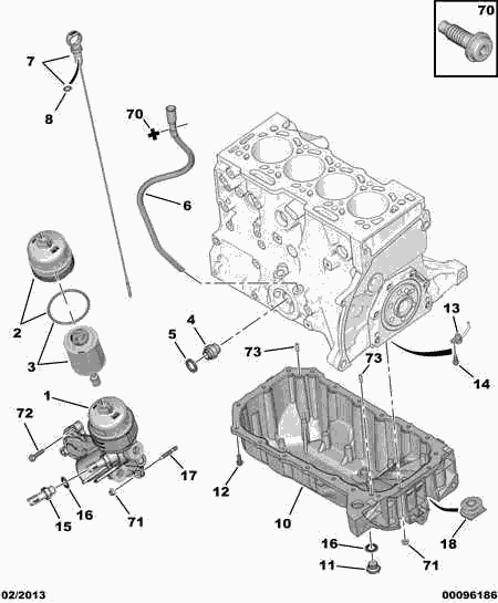 Vauxhall 1103 L7 - OIL FILTER COVER inparts.fi