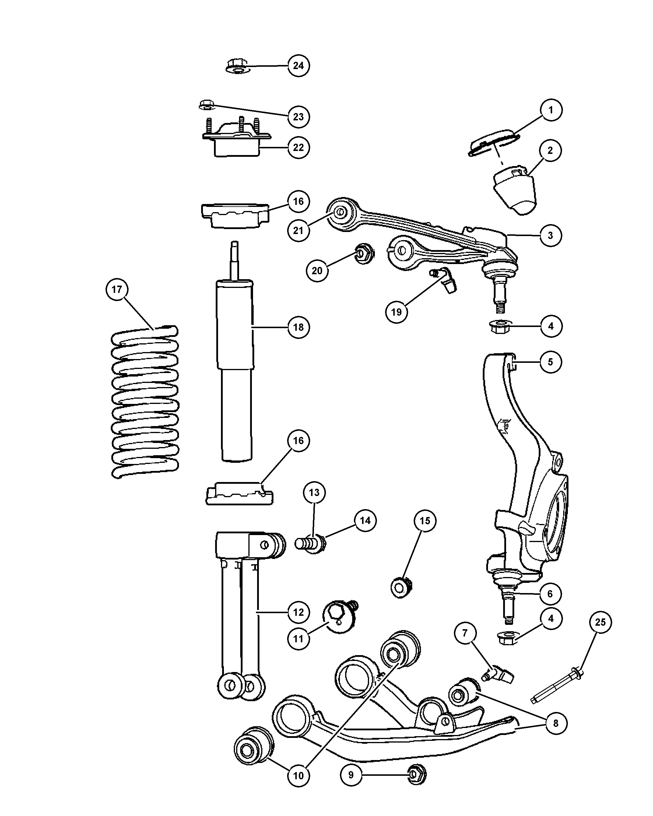 Chrysler 52125 112AE - Tukivarren hela inparts.fi