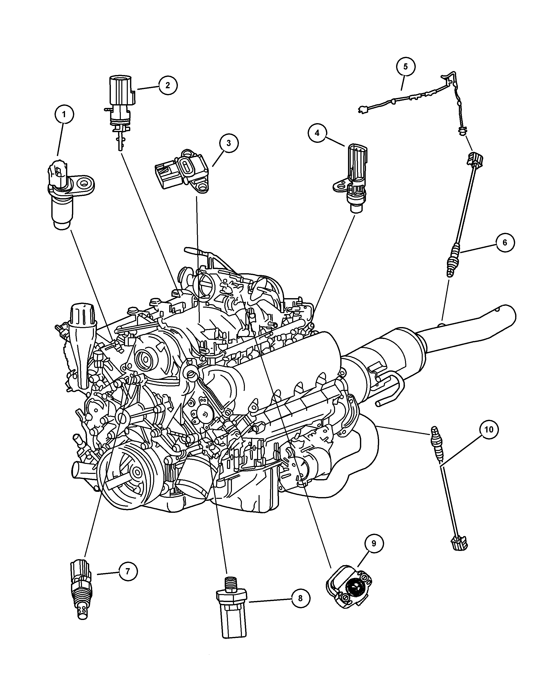 Chrysler 56029 333AA - Lambdatunnistin inparts.fi