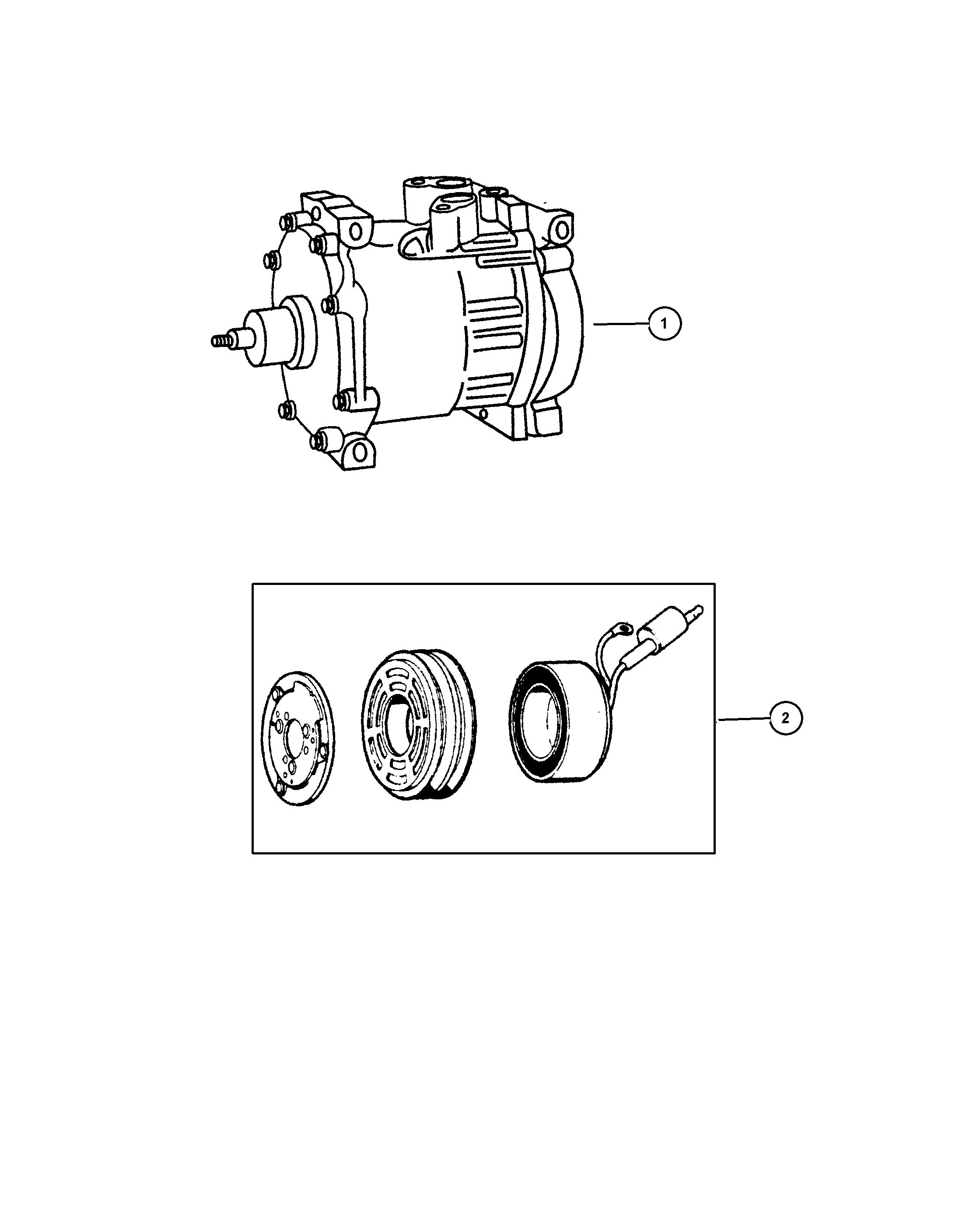 Chrysler 5505 5517AC - Kompressori, ilmastointilaite inparts.fi