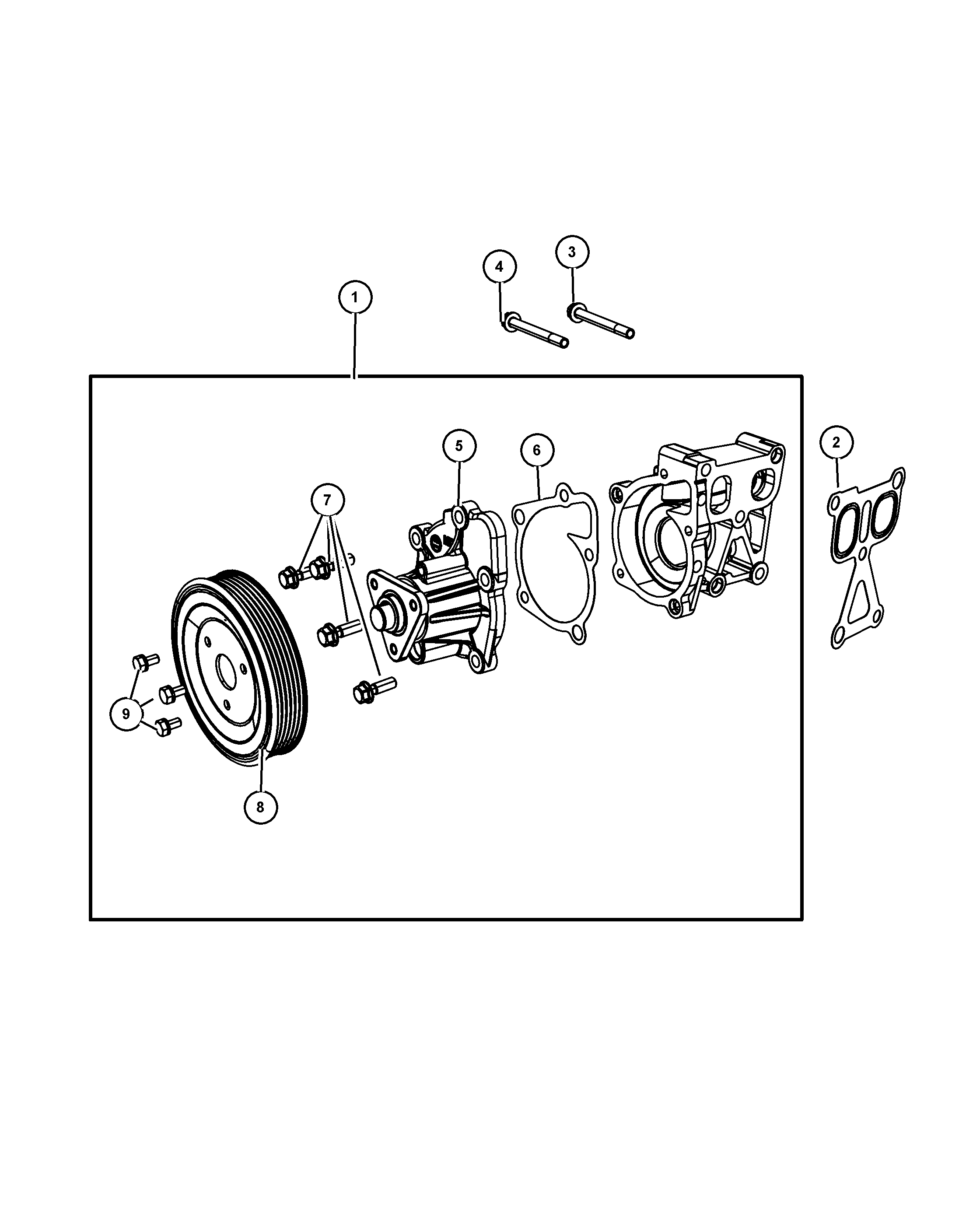 Mitsubishi 5047 138AB - Vesipumppu inparts.fi