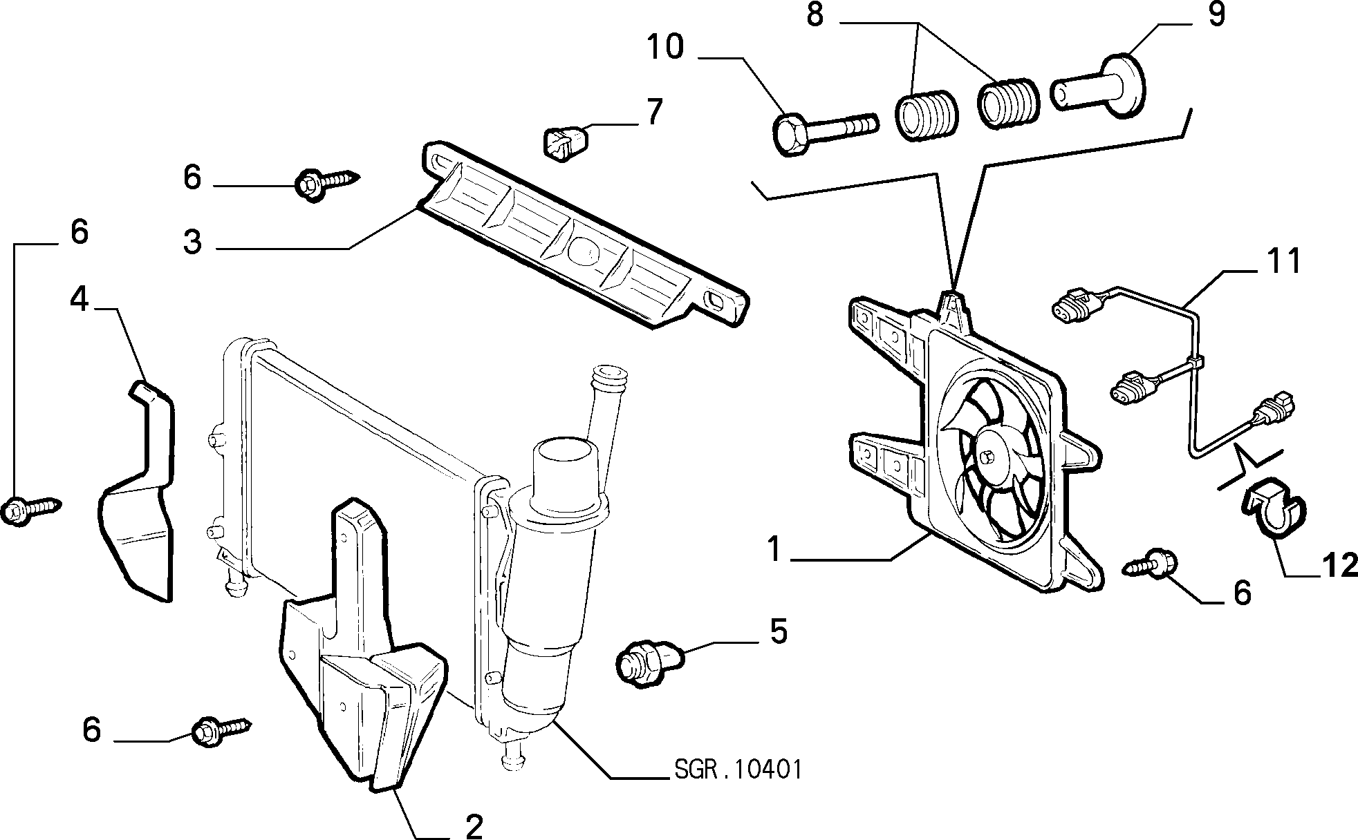 FIAT 7728057 - Lämpökytkin, jäähdyttimen puhallin inparts.fi