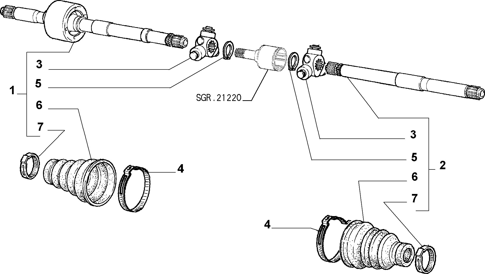 FIAT 7746232 - Paljekumi, vetoakseli inparts.fi