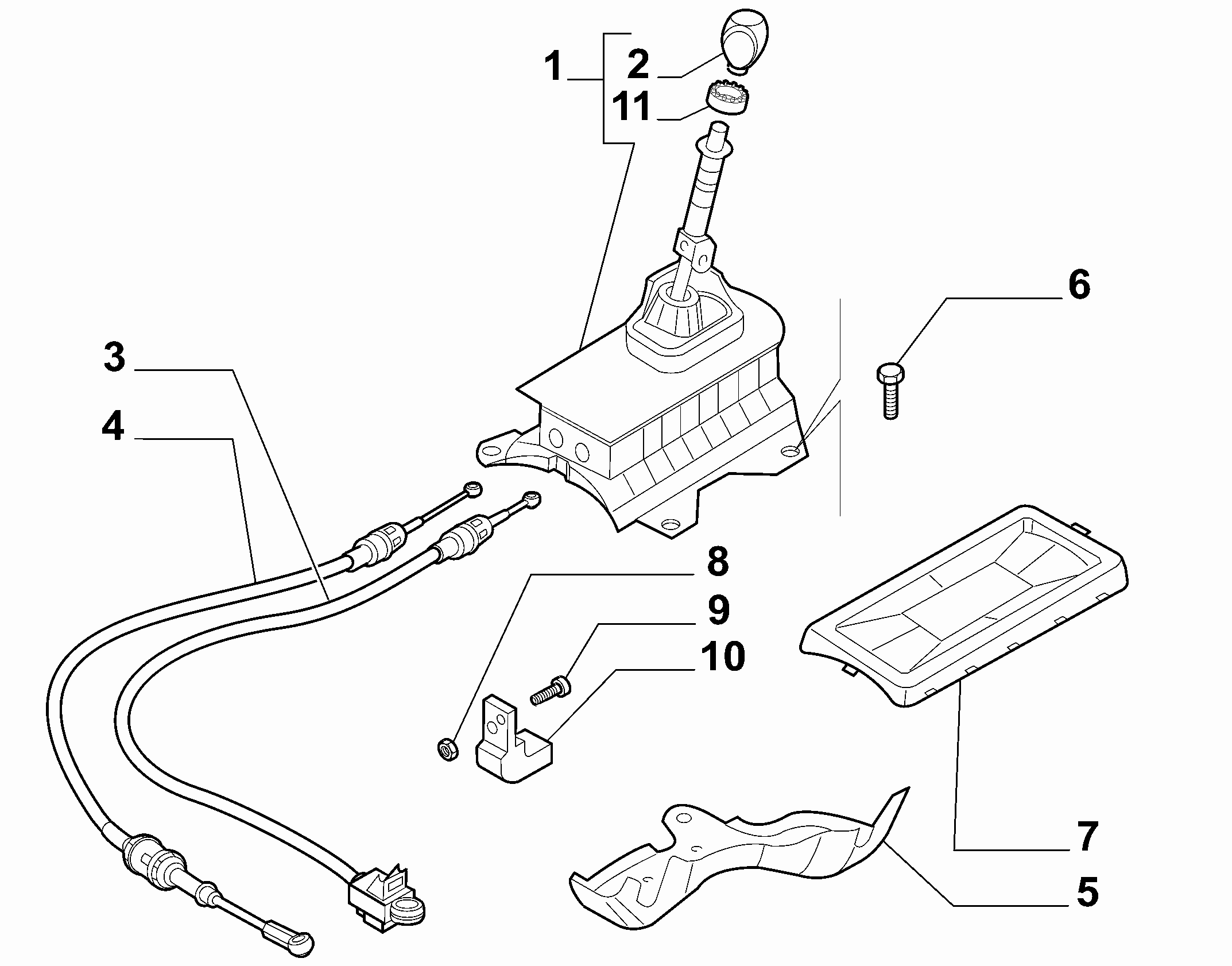 FIAT 55199359 - Vaijeri, käsivaihteisto inparts.fi