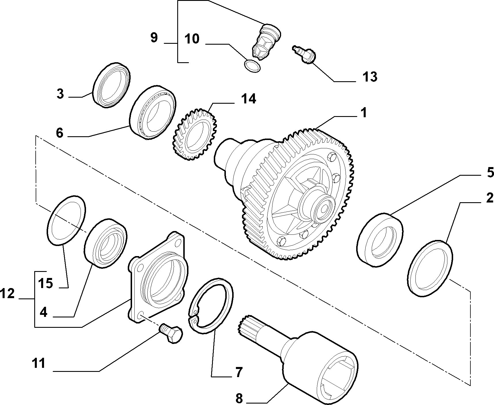 FIAT 40004620 - Akselitiiviste, tasauspyörästö inparts.fi