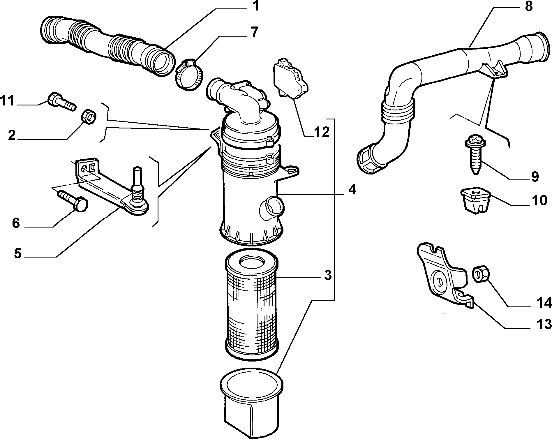 FIAT 735285915 - Ilmansuodatin inparts.fi