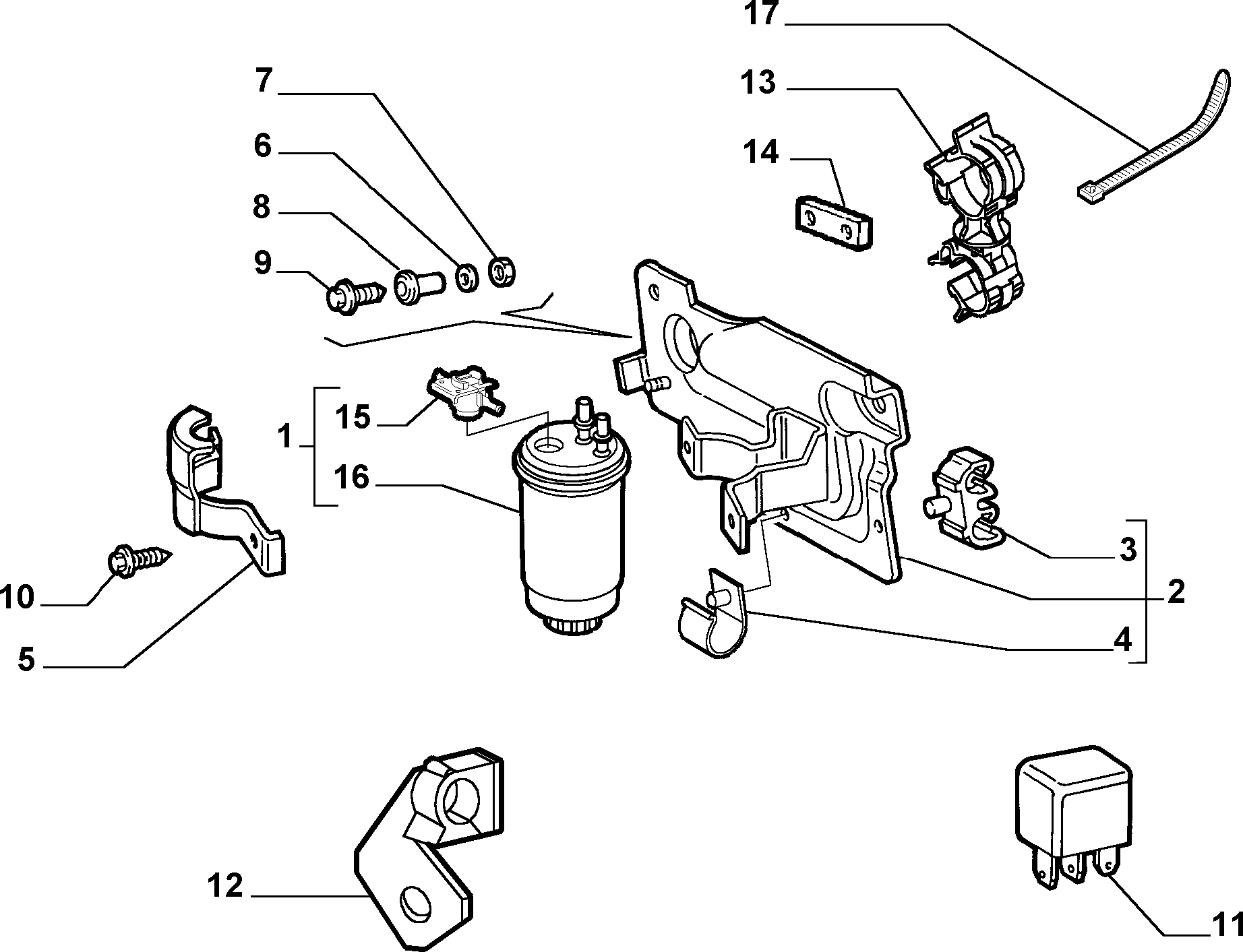 FIAT 46531688 - Polttoainesuodatin inparts.fi