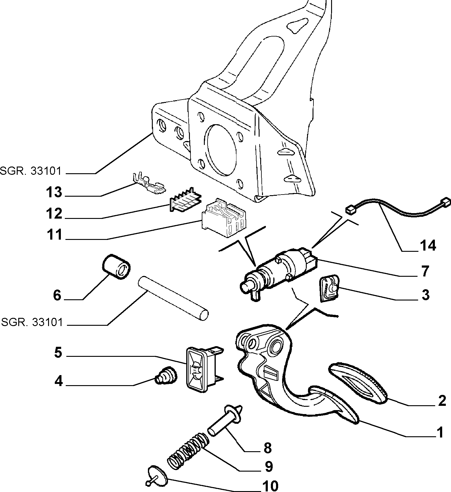 FIAT 46752843 - Valitsin, vakionopeussäädin inparts.fi