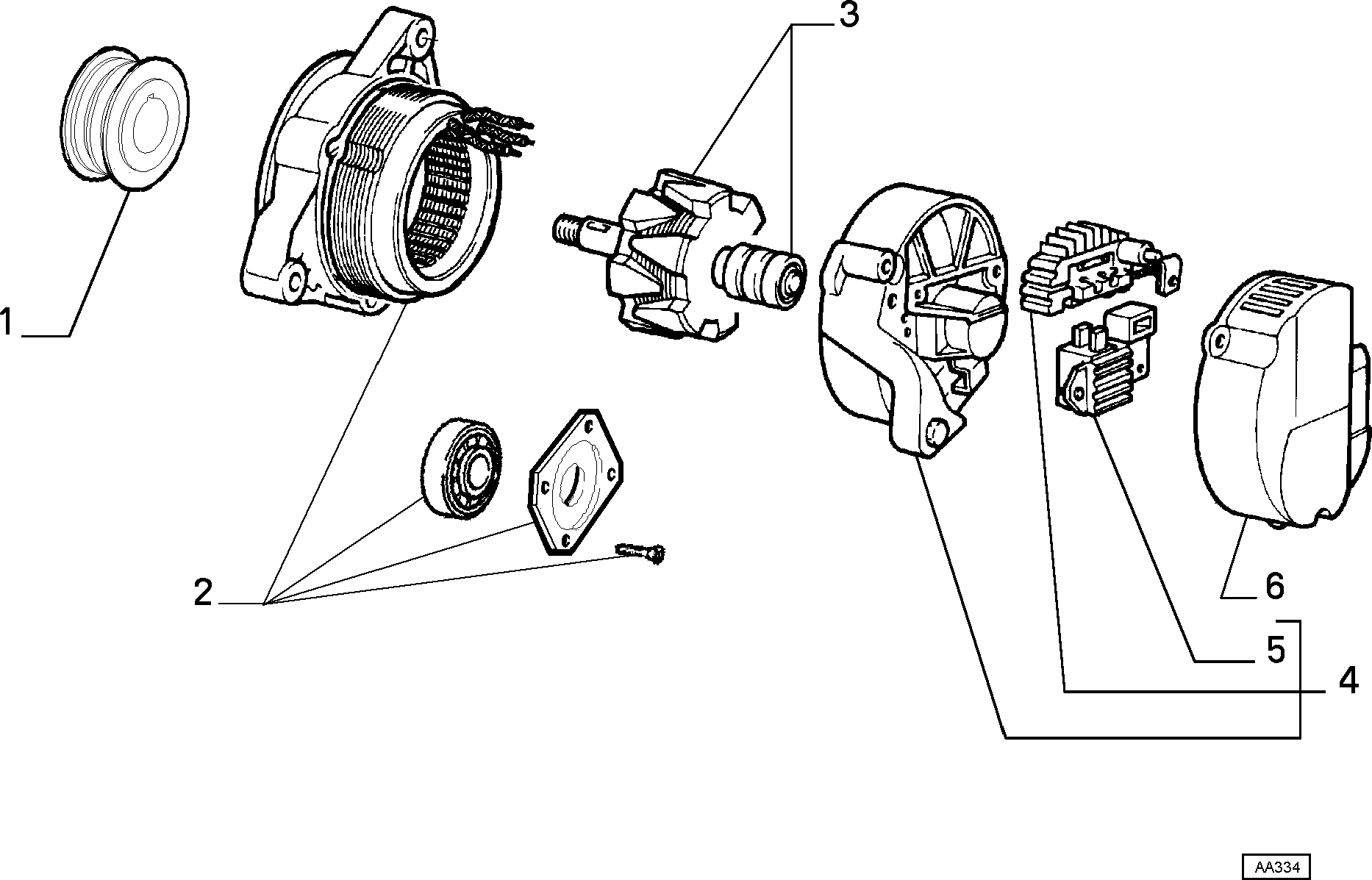 FIAT 77365276 - Hihnapyörä, laturi inparts.fi