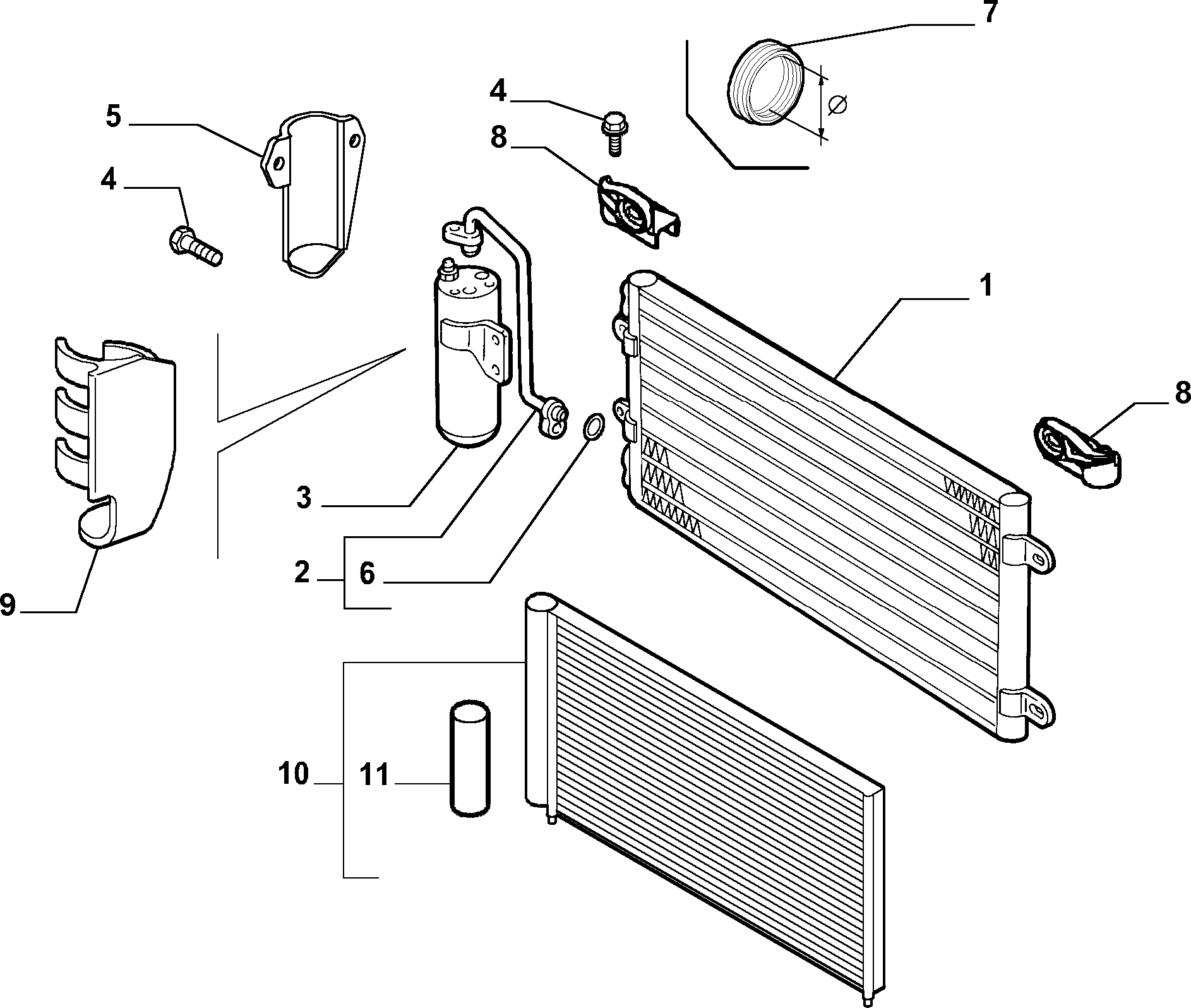 FIAT 46827086 - Kuivain, ilmastointilaite inparts.fi