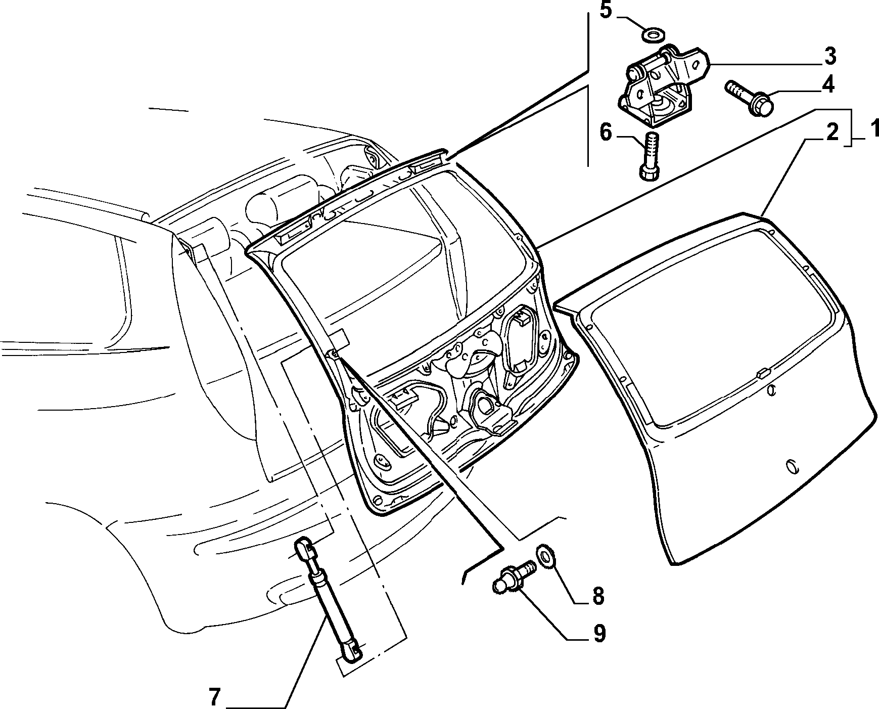 FIAT 46744596 - Kaasujousi, tavaratila inparts.fi