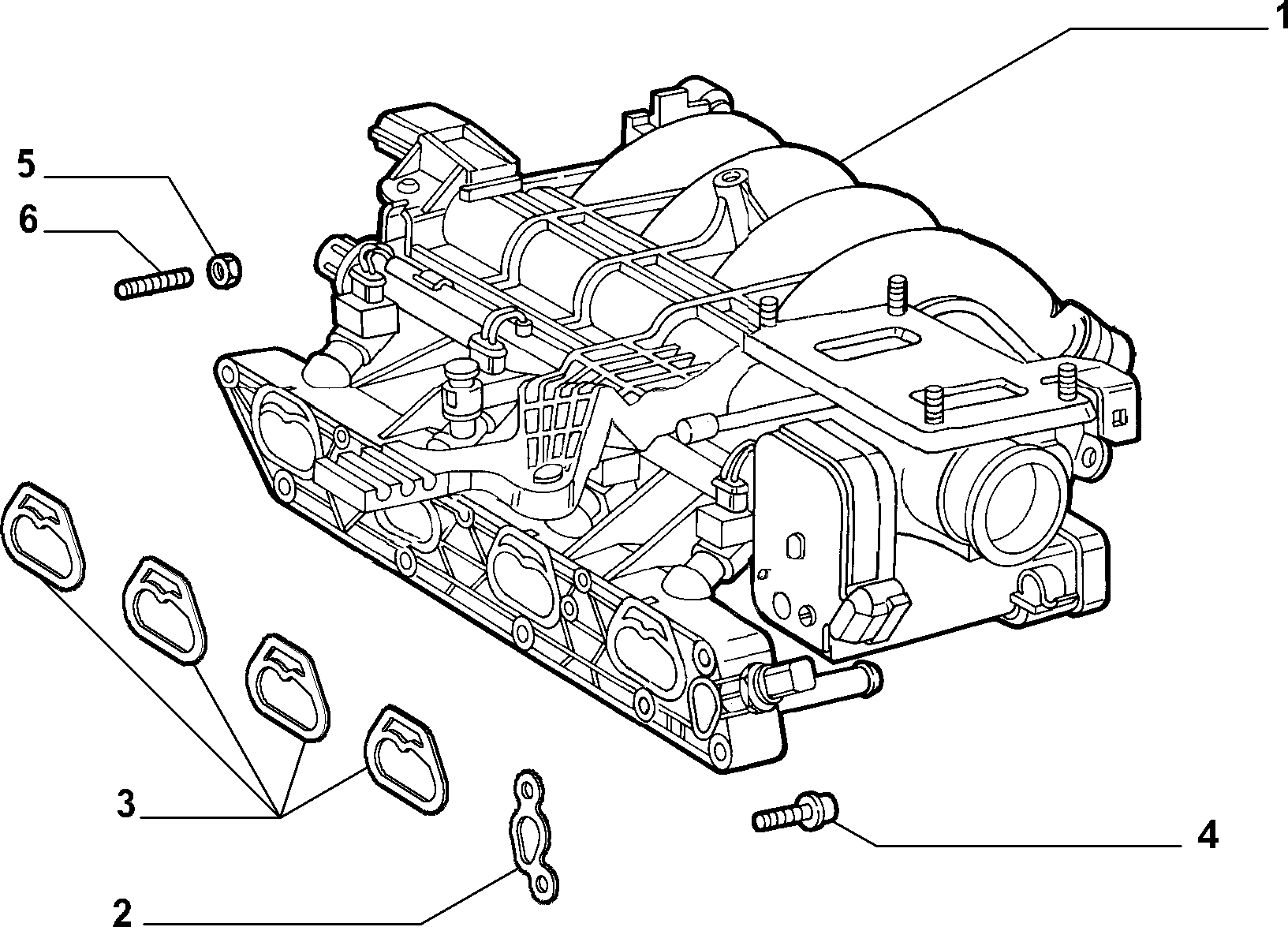 FIAT 71729223 - Tiivistesarja, imusarja inparts.fi