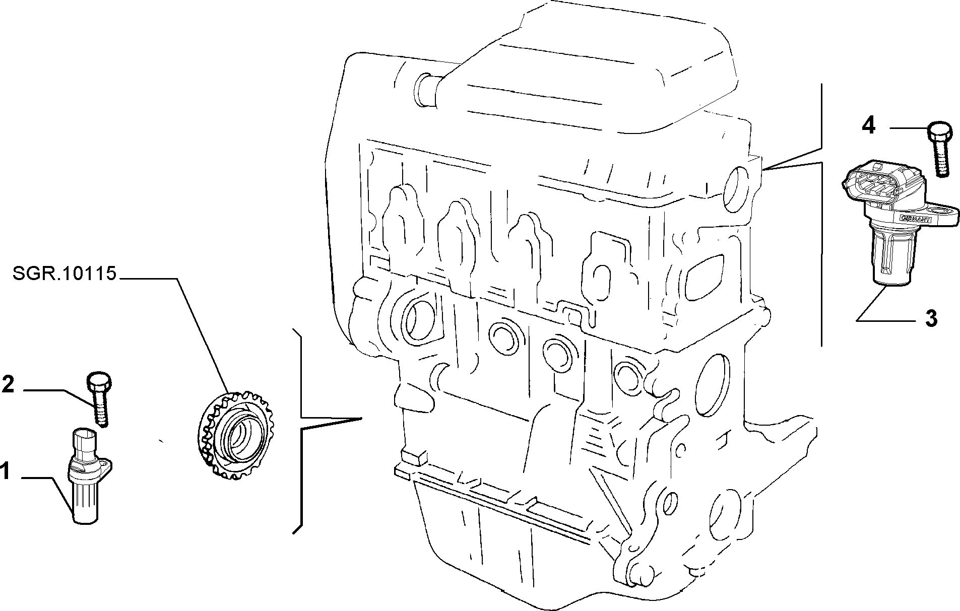 FIAT 55229700 - Impulssianturi, kampiakseli inparts.fi