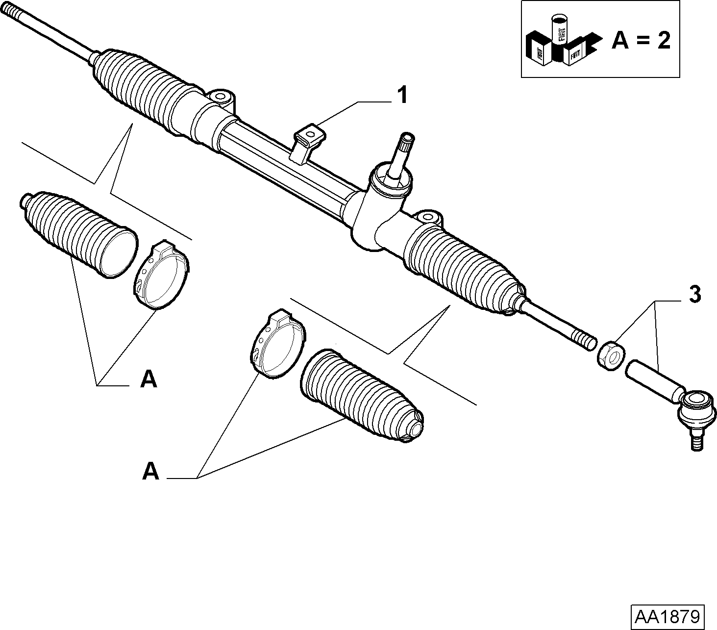 Opel 77363829 - Raidetangon pää inparts.fi