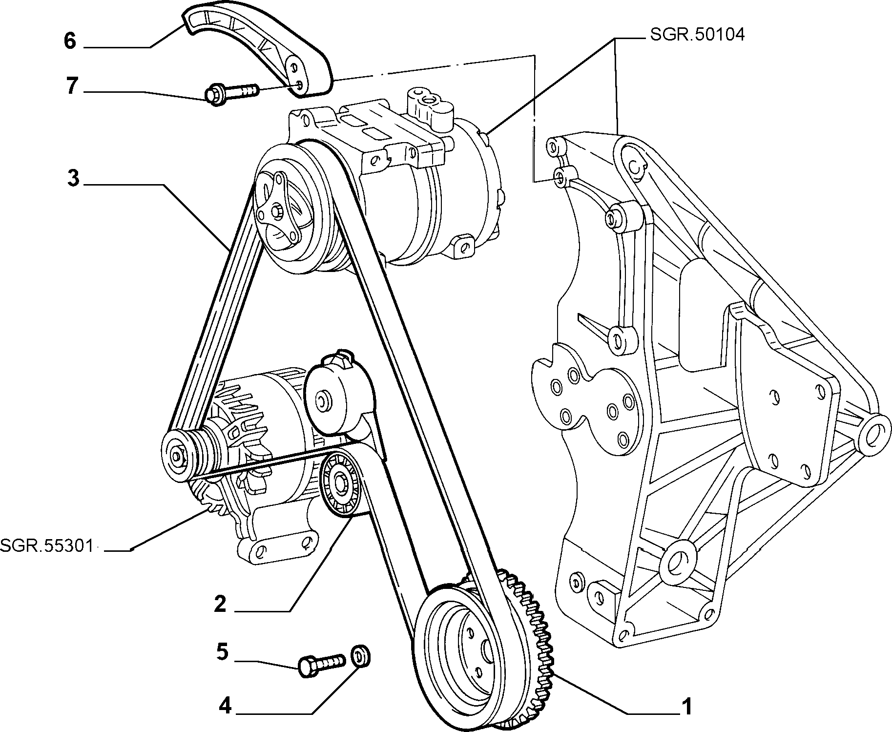 Opel 55232450 - Moniurahihna inparts.fi