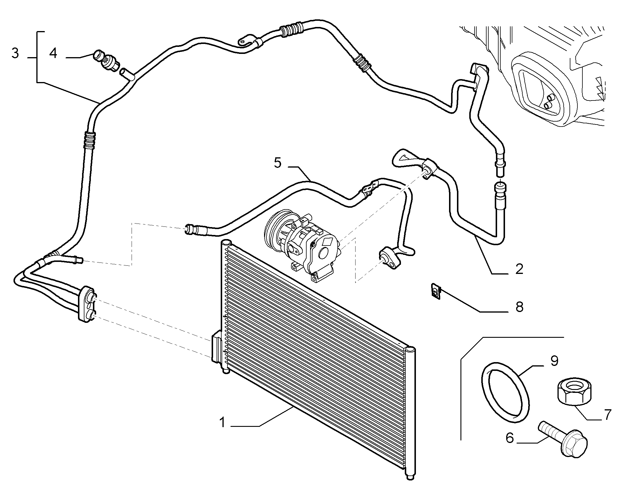 Vauxhall 55700406 - Lauhdutin, ilmastointilaite inparts.fi