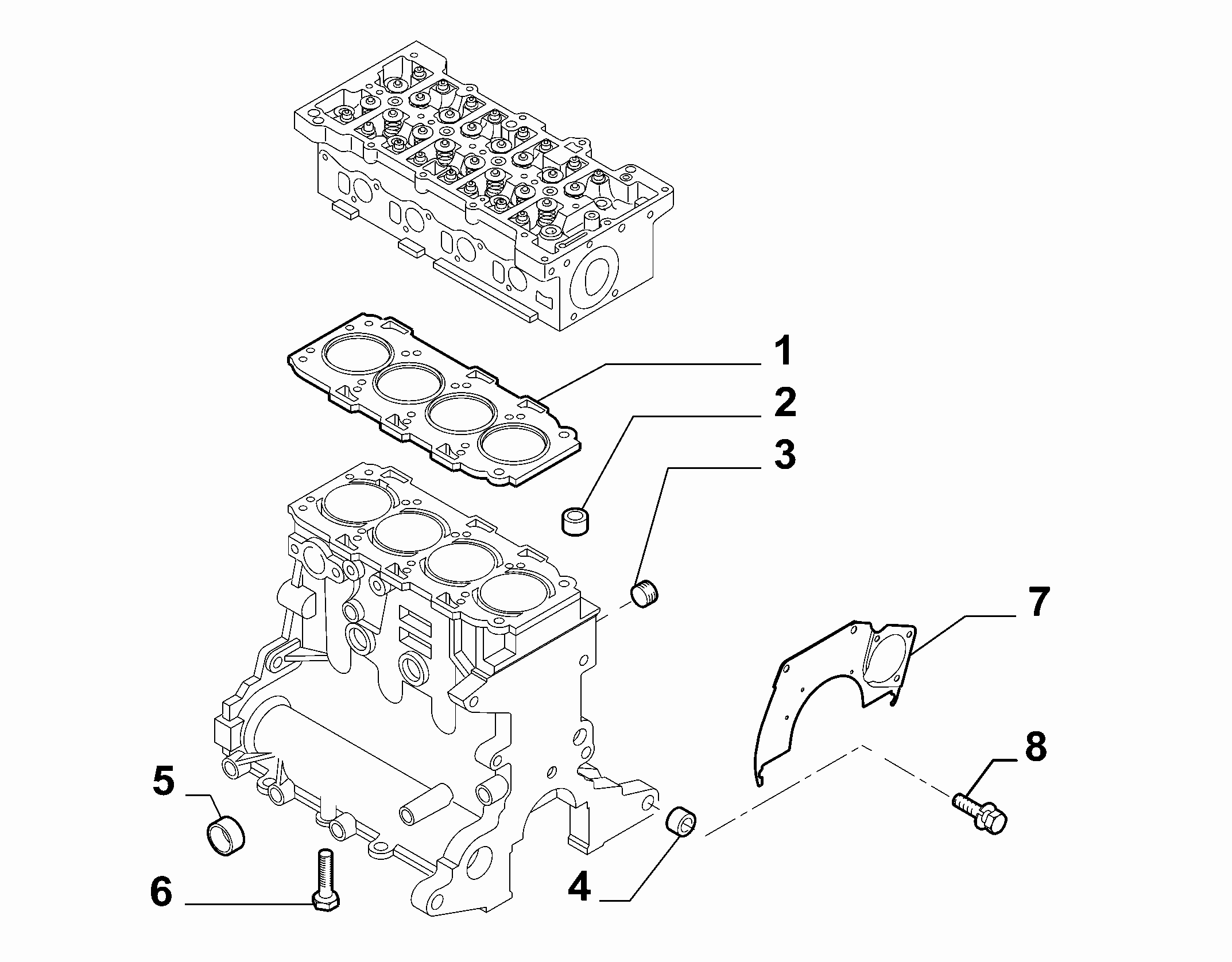 FIAT 55211409 - Tiiviste, sylinterikansi inparts.fi