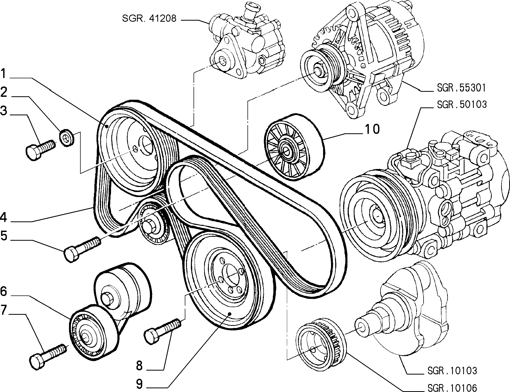 FIAT 60610908 - Ohjainrulla, moniurahihna inparts.fi