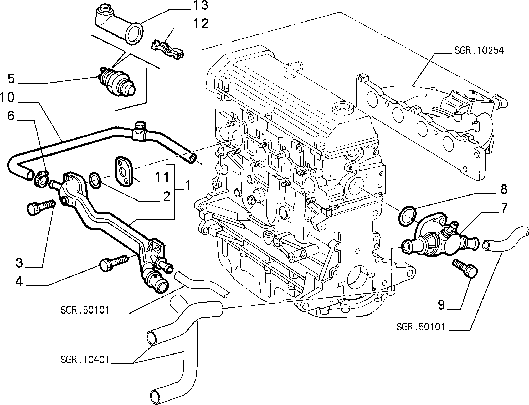 FIAT 7588802 - Tunnistin, jäähdytysnesteen lämpötila inparts.fi