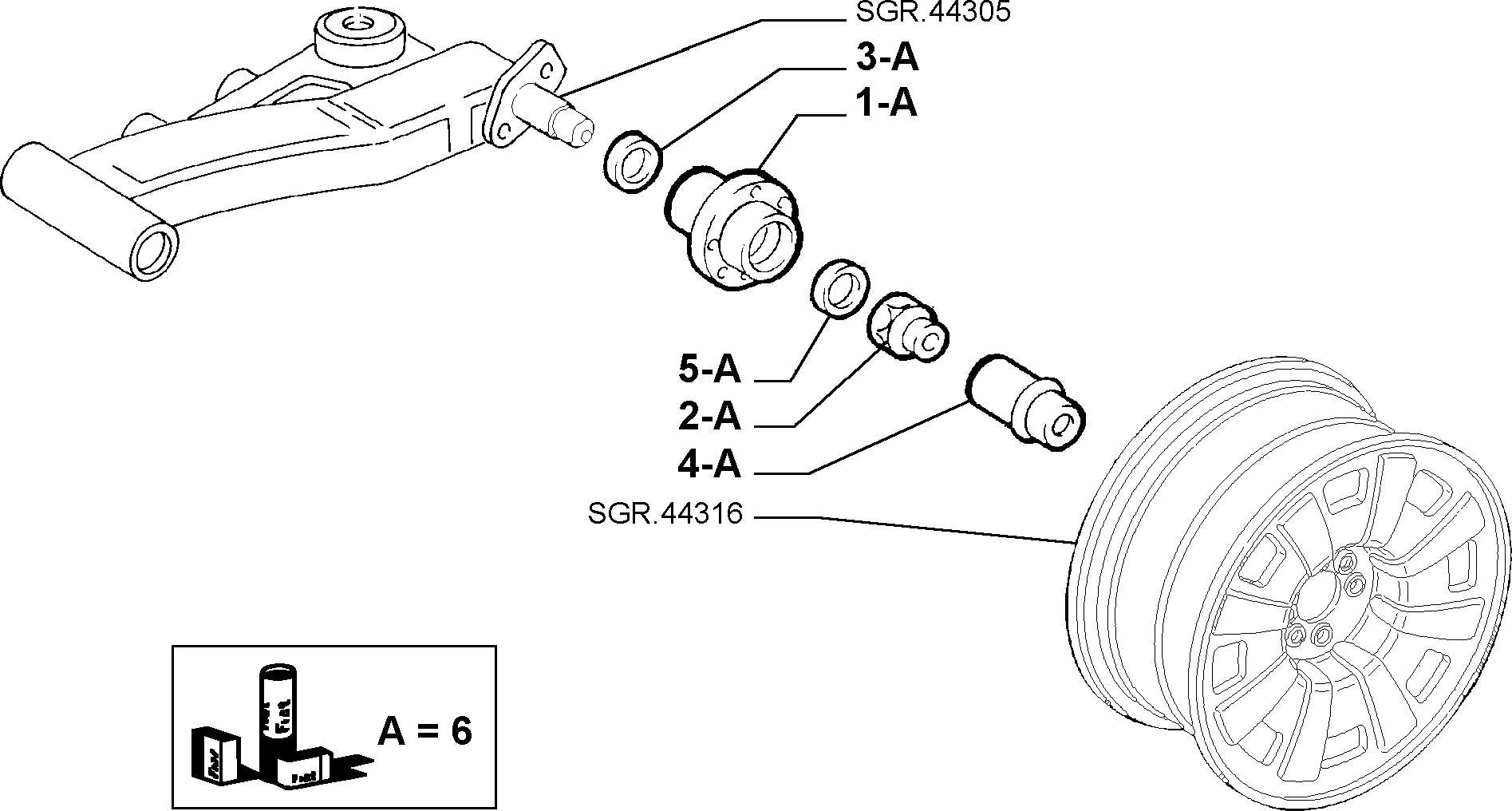 FIAT 71737612 - Pyöränlaakerisarja inparts.fi