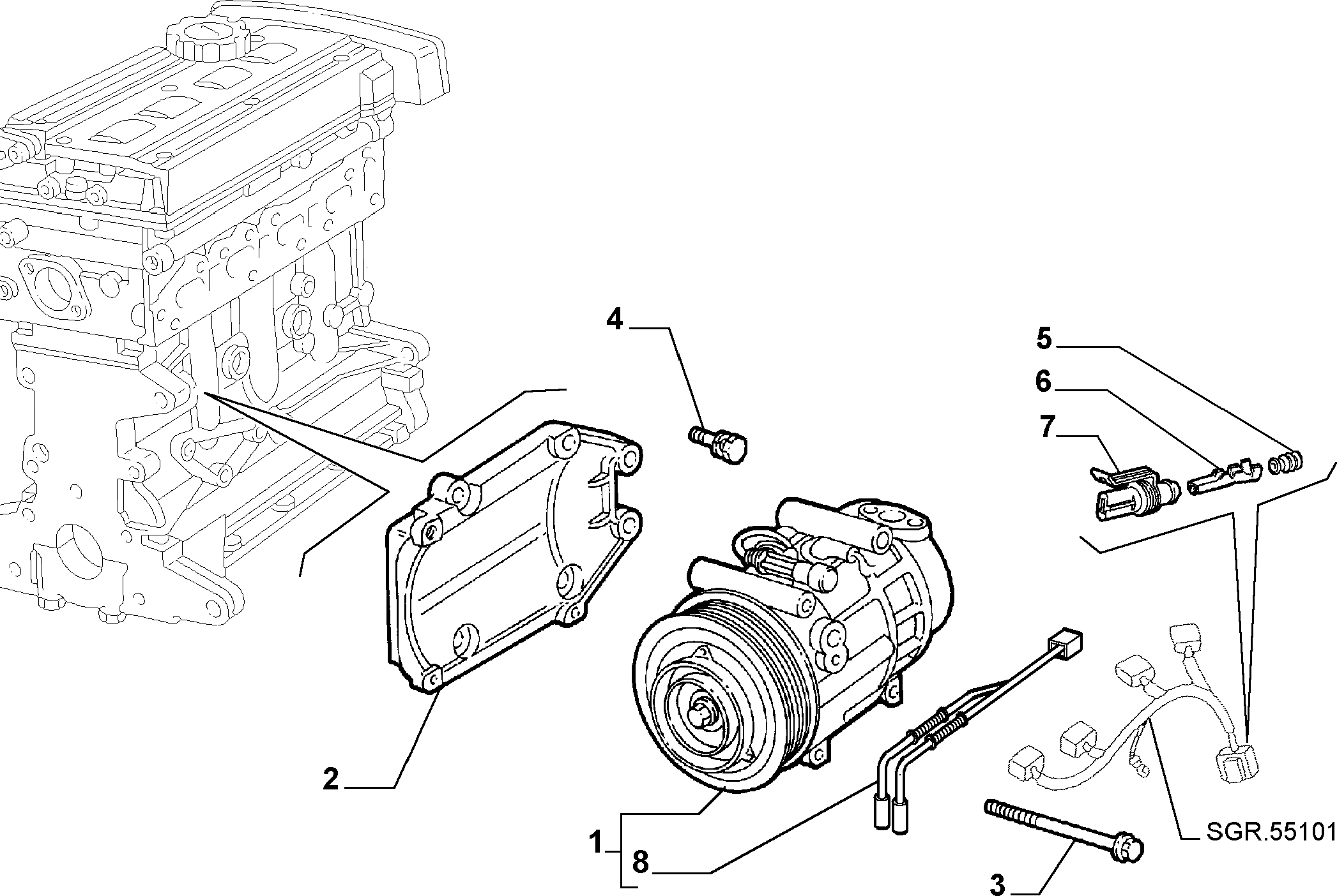 FIAT 46786262 - Kompressori, ilmastointilaite inparts.fi